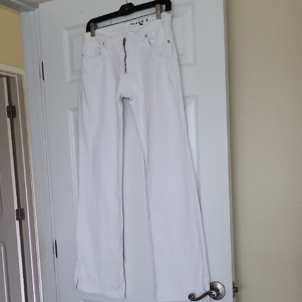 NWOT Vintage Allen B. By Allen Schwartz White Flare Leg Jeans